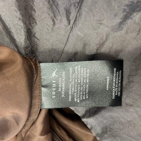 SOEUR x Cafe Leandra Roxana Organza  Mid-length Slit Skirt Women’s 10 NWOT - Picture 10 of 13